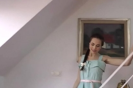 Fingered brit teen fucks