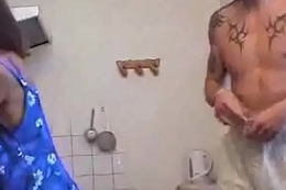 Fucking sex hungry mom passionately in the kitchen