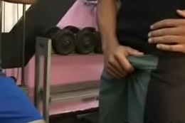 Passionate Latinos Bonking Like Mad at get under one's Gym
