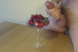 Berries coupled with Cream, Cum mainly Food