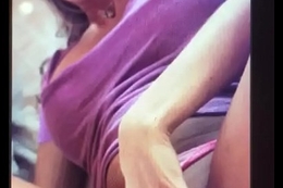 What is her name?!!!! Sexy milf with purple panties please tell me her name